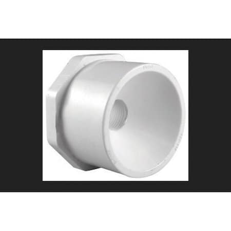 Pinpoint 3 x 2.5 in. PVC Pipe Reducing Bushing, Schedule 40 - White PI612258
